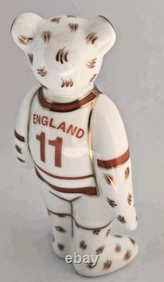Royal Crown Derby Mini Bear ENGLAND Rugby Ltd Ed RARE