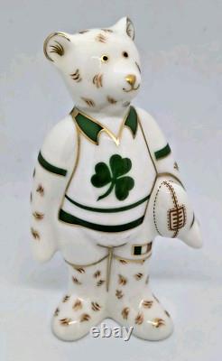 Royal Crown Derby Mini Bear IRELAND Rugby Ltd Ed RARE