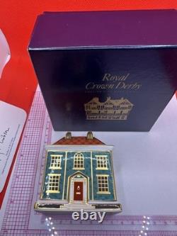 Royal Crown Derby Miniature Houses Mulberry Hall Dolls House Box & Certificate