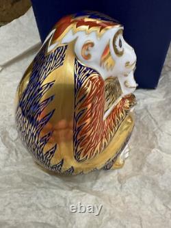 Royal Crown Derby Monkey & Baby