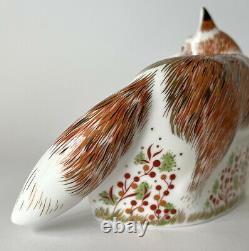 Royal Crown Derby'Mother Fox' Boxed Paperweight 1st Quality Boxed Gold Stopper