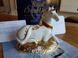 Royal Crown Derby Mythical Unicorn Paperweight limited edition signed
