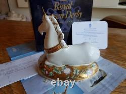 Royal Crown Derby Mythical Unicorn Paperweight limited edition signed