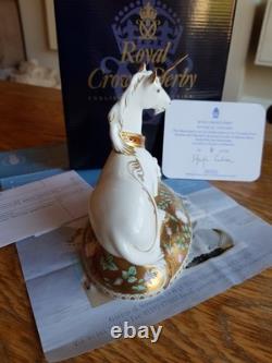 Royal Crown Derby Mythical Unicorn Paperweight limited edition signed