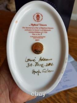 Royal Crown Derby Mythical Unicorn Paperweight limited edition signed