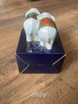 Royal Crown Derby NOAHS ARK two by two ELEPHANTS in original box