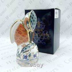 Royal Crown Derby New'Kingfisher' Bird Paperweight (Boxed) Gold Stopper