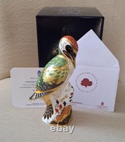 Royal Crown Derby Newstead Woodpecker. GLORIOUS! Ltd Edition. Box. Gold Stopper