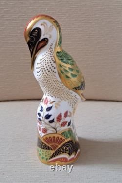 Royal Crown Derby Newstead Woodpecker. GLORIOUS! Ltd Edition. Box. Gold Stopper