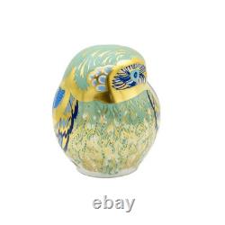 Royal Crown Derby Nightingale Owl Paperweight 1st Quality