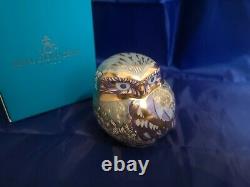 Royal Crown Derby Nightingale owl paperweight First qualtiy with box