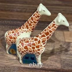 Royal Crown Derby Noah's Ark Treasures of Childhood series Mini Pair of Giraffes