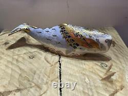 Royal Crown Derby OCEANIC WHALE Gold Stopper