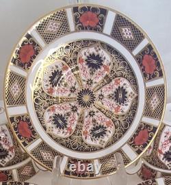 Royal Crown Derby OLD IMARI 1128 Cup & Saucer Set XLIII 1975 Signed LNC