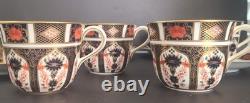 Royal Crown Derby OLD IMARI 1128 Cup & Saucer Set XLIII 1975 Signed LNC