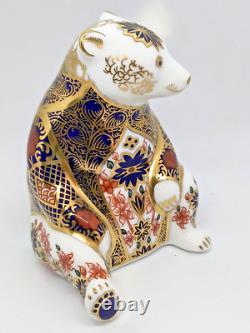 Royal Crown Derby OLD IMARI HONEY BEAR RARE SIGNATURE EDITION 1128
