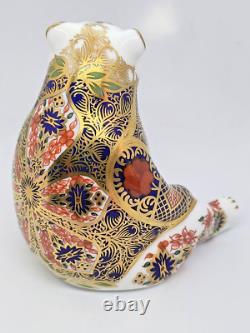 Royal Crown Derby OLD IMARI HONEY BEAR RARE SIGNATURE EDITION 1128