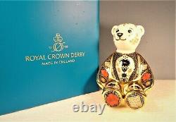 Royal Crown Derby OLD IMARI SOLID GOLD BAND BEAR paperweight Designer Lisa Law