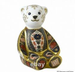 Royal Crown Derby OLD IMARI SOLID GOLD BAND BEAR paperweight RRP £250