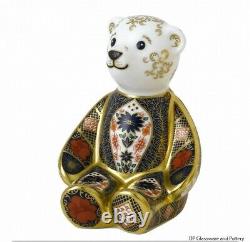 Royal Crown Derby OLD IMARI SOLID GOLD BAND BEAR paperweight RRP £250