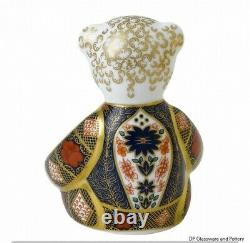 Royal Crown Derby OLD IMARI SOLID GOLD BAND BEAR paperweight RRP £250