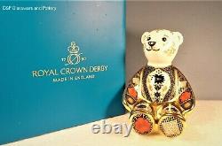 Royal Crown Derby OLD IMARI SOLID GOLD BAND BEAR paperweight RRP £250