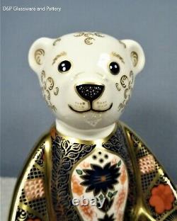 Royal Crown Derby OLD IMARI SOLID GOLD BAND BEAR paperweight RRP £250