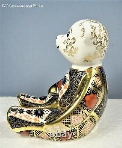 Royal Crown Derby OLD IMARI SOLID GOLD BAND BEAR paperweight RRP £250