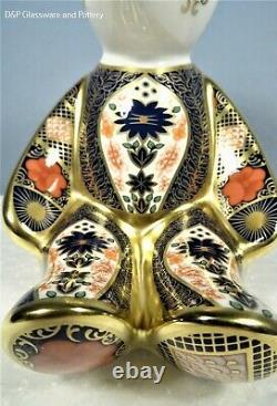 Royal Crown Derby OLD IMARI SOLID GOLD BAND BEAR paperweight RRP £250