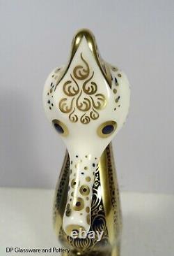 Royal Crown Derby OLD IMARI SOLID GOLD BAND SEAHORSE paperweight RRP £295