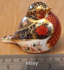 Royal Crown Derby OLD IMARI SOLID GOLD BAND SGB ROBIN 1st Quality Boxed