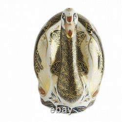 Royal Crown Derby OLD IMARI SOLID GOLD BAND SWAN paperweight RRP £655