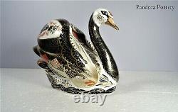 Royal Crown Derby OLD IMARI SOLID GOLD BAND SWAN paperweight RRP £655