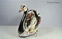 Royal Crown Derby OLD IMARI SOLID GOLD BAND SWAN paperweight RRP £655