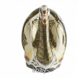 Royal Crown Derby OLD IMARI SOLID GOLD BAND SWAN paperweight RRP £725