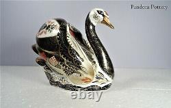 Royal Crown Derby OLD IMARI SOLID GOLD BAND SWAN paperweight RRP £725