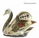 Royal Crown Derby Old Imari Solid Gold Band Swan Paperweight Rrp £790