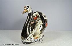Royal Crown Derby OLD IMARI SOLID GOLD BAND SWAN paperweight RRP £790