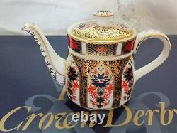 Royal Crown Derby Old Imari 1128 Minature 7 Pce Tea Set Unused Boxed