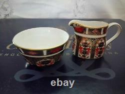 Royal Crown Derby Old Imari 1128 Minature 7 Pce Tea Set Unused Boxed