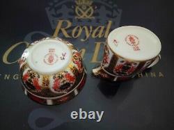 Royal Crown Derby Old Imari 1128 Minature 7 Pce Tea Set Unused Boxed