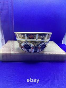 Royal Crown Derby Old Imari 1128 Sugar Bowl. Cypher 1976. 6cm High 12cm across