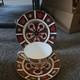 Royal Crown Derby Old Imari 1128 Tea Cup, Saucer & Plate Trio