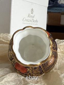 Royal Crown Derby Old Imari 1128 Vase Boxed Fine Bone China 1st Quality