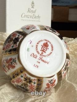 Royal Crown Derby Old Imari 1128 Vase Boxed Fine Bone China 1st Quality