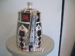 Royal Crown Derby Old Imari 5 Cup Teapot & Lid Never Used Mint Condition