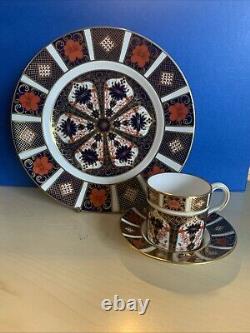 Royal Crown Derby Old Imari 8inch Plate & Coffee Cup & Saucer RRP £655