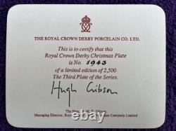 Royal Crown Derby Old Imari Christmas Plate 1993 Original Box & Certificate