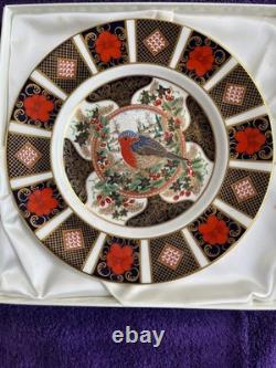 Royal Crown Derby Old Imari Christmas Plate 1993 Original Box & Certificate