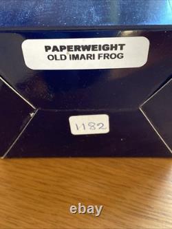 Royal Crown Derby Old Imari Frog Ltd Edition Signed Boxed Certified Boxed 1997